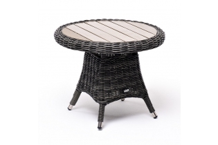 «Равенна» кофейный стол из искусственного ротанга, цвет серый