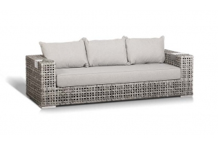 MR1002112 диван из искусственного ротанга трехместный, цвет серый
