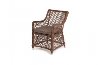 «Латте» плетеное кресло из искусственного ротанга (коричневый)