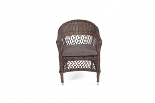 «Сицилия» плетеный стул из искусственного ротанга (коричневый)