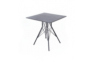 «Конте» интерьерный стол из HPL 63x63см, цвет «серый гранит»